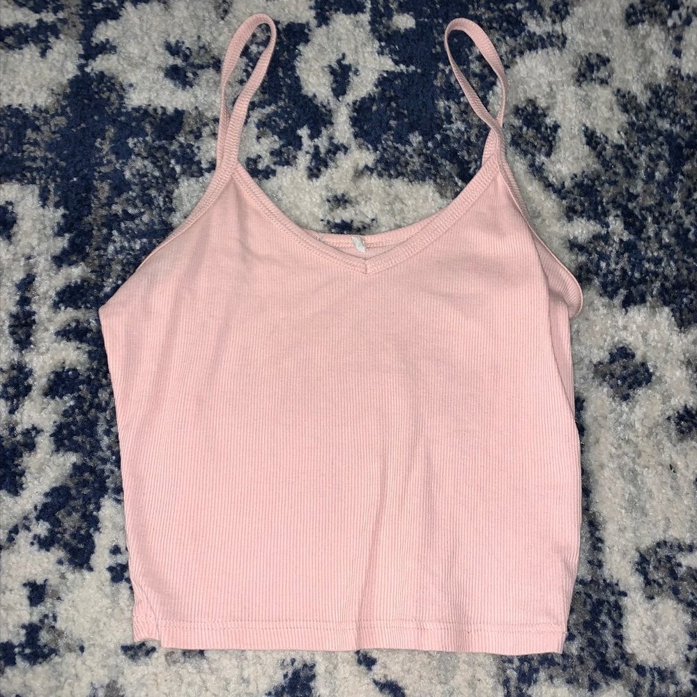 Ribbed Crop Tank Cami Top